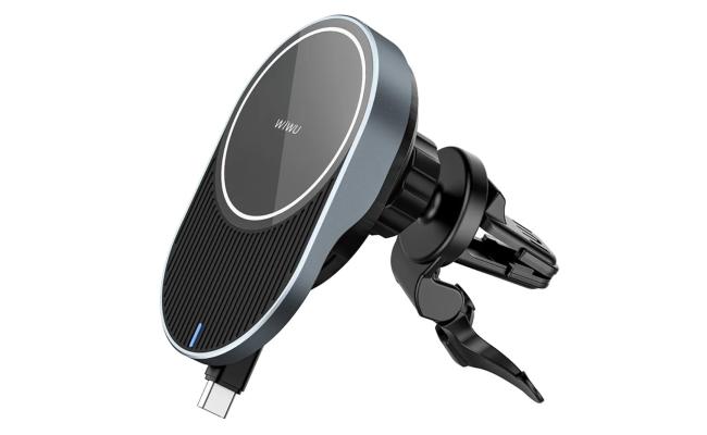 WiWU CH-315 Lacey Magnetic Magsafe Wireless Charging 15W, 1.67A Car Phone Holder